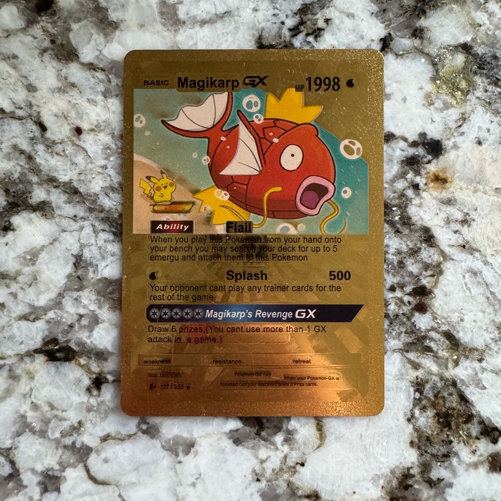 Pokemon Magikarp Fish Red and Gold